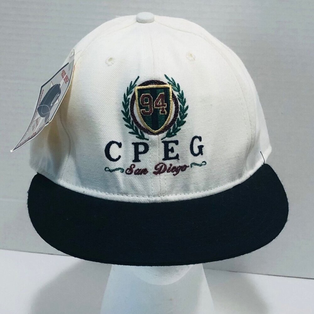 CPEG San Diego Baseball Cap USA Snapback Embroidered Logo Golf? NWT Wool Serge
